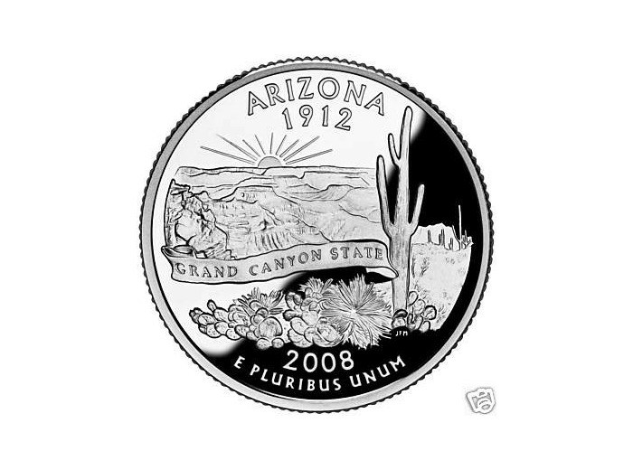 AMERIQUE (U.S.A) 1/4 DOLLAR 2008 D ARIZONA SUP