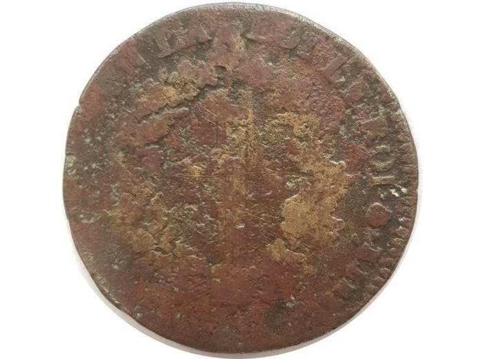 FRANCE LOUIS XVI 2 SOLS FRANÇOIS 1792 B (Rouen) 21gr28 B-
