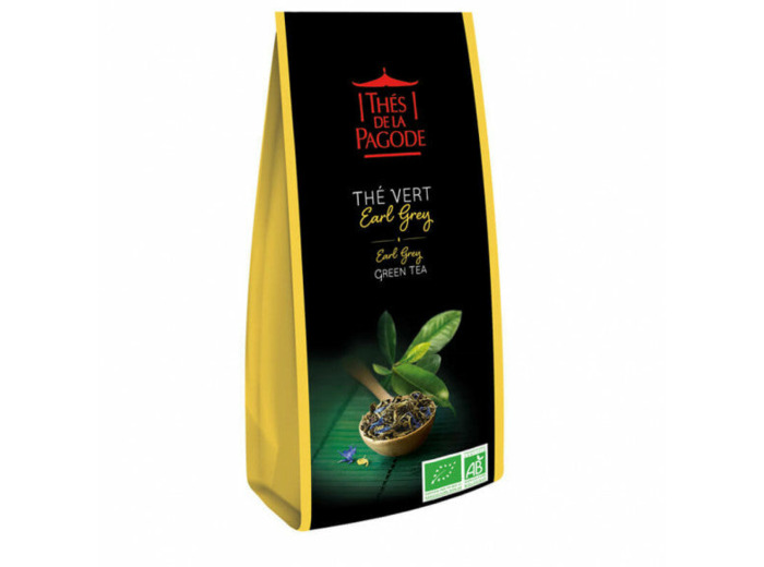 Thé vert Earl Grey Bio-100g-Thés de la Pagode