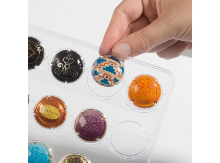 5 RECHARGES TRANSPARENTES POUR 210 MUSELET ou CAPSULES DE CHAMPAGNE 344398