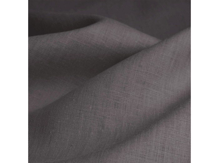 LIN LAVÉ X 3 MÈTRES GRIS FONCÉ