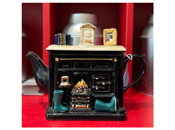 Théière excentrique anglaise cheminée