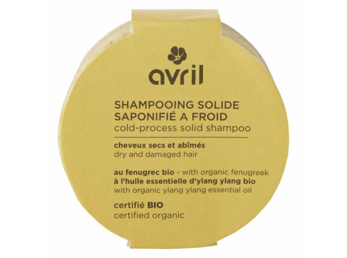 Shampooing solide cheveux secs & abîmés Bio - Avril 85g*