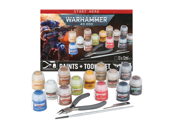Warhammer 40 000 - Paints + Tools set