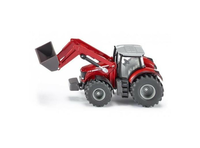 SIKU 1985 TRACTEUR MASSEY FERGUSSON CHARGEUR FRONTAL 1/50 METAL