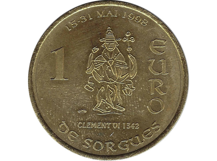 EURO TEMPORAIRE 1 EURO DE SORGUES 1998 UNC