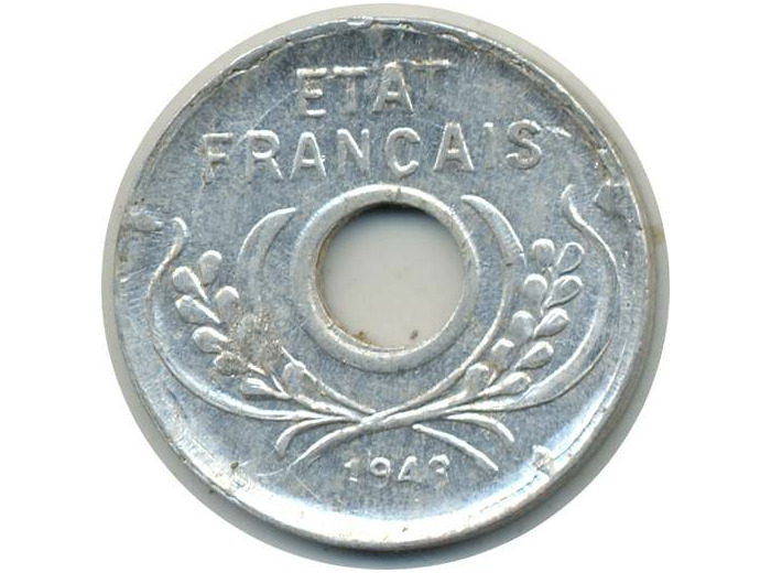 INDOCHINE 5 CENT 1943 TTB+ (W 27)