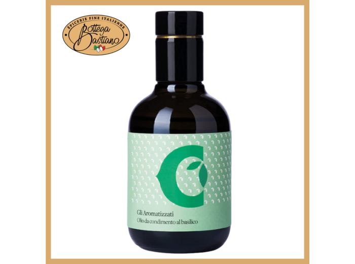 Huile d'olive au basilico