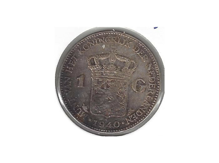 PAYS-BAS HOLLANDE 1 GULDEN 1940 TTB