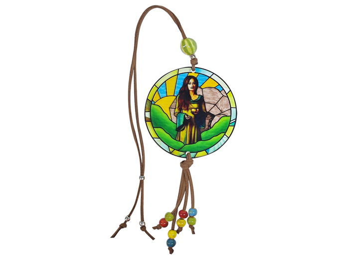 Pendentif pour voiture Acrylique D88mm - MARIE MADELEINE