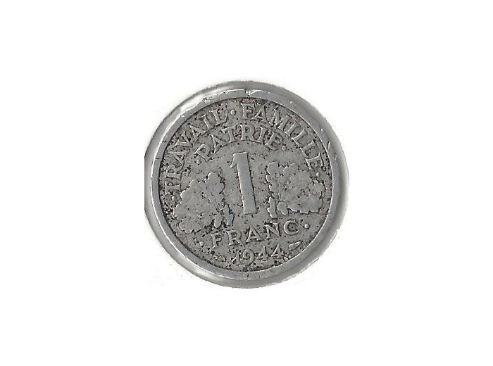 FRANCE 1 FRANC BAZOR 1944 B  TB