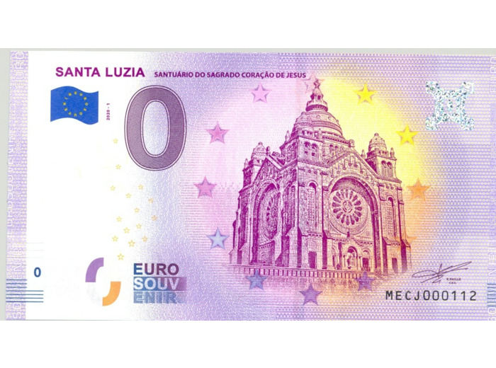 PORTUGAL 2020-1 SANTA LUZIA BILLET SOUVENIR 0 EURO TOURISTIQUE  NEUF
