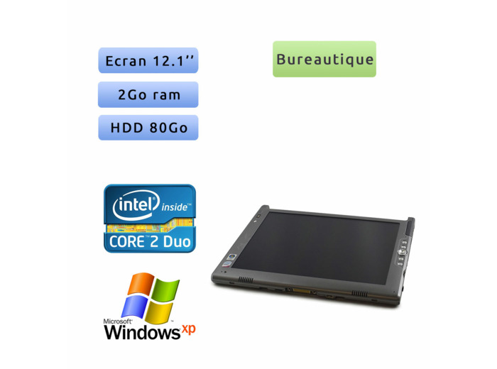 Motion Computing LE1700 - Windows XP Tablet - C2D 2Go 80Go - 12.1 - Grade B - Tablet PC