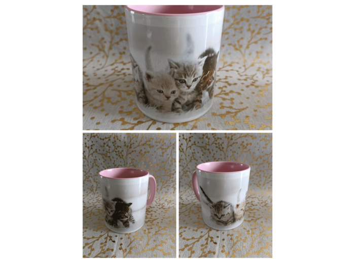 Mug chatons - Rose
