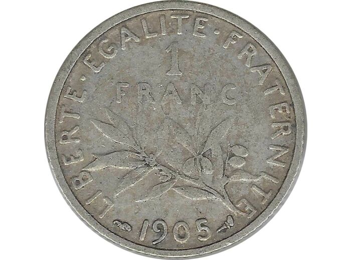 FRANCE 1 FRANC ROTY 1905 TB