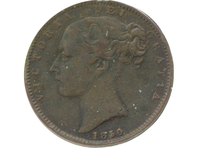 GRANDE BRETAGNE 1 FARTHING VICTORIA 1850 TB+