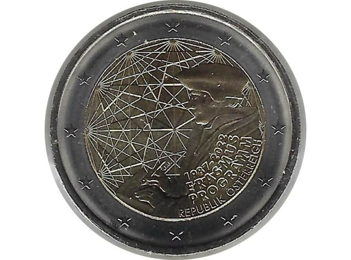 AUTRICHE 2022 2 EURO COMMEMORATIVE ERASMUS SUP