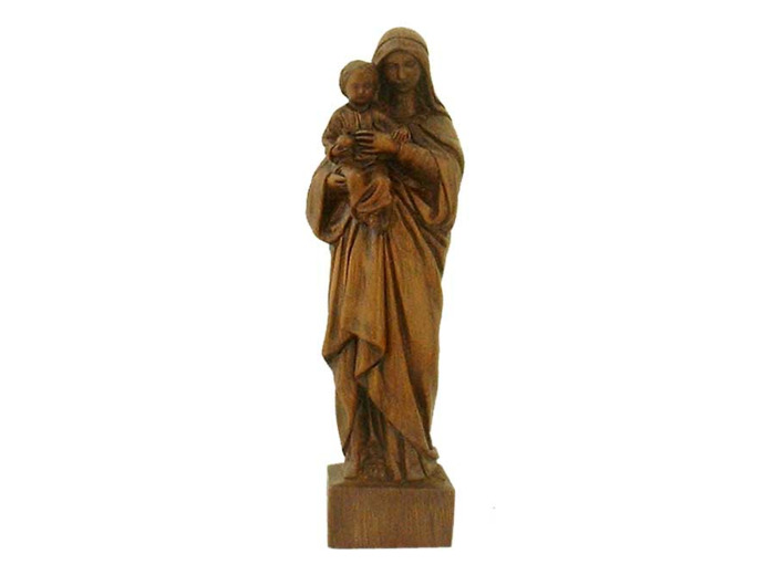 Vierge à l'enfant résine 16cm TON BOIS