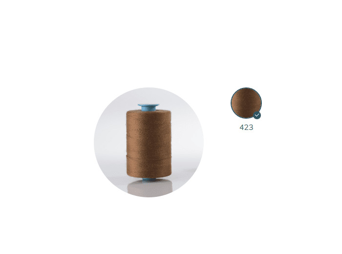 ZX 75 - 423 MARCASSIN FIL À COUDRE 100% POLYESTER TRÈS RÉSISTANT bobine 1000m