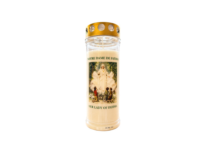 Bougie Funéraire 160 Heures ND de Fatima avec Prière