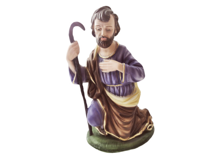 St Joseph plâtre polychrome  30cm