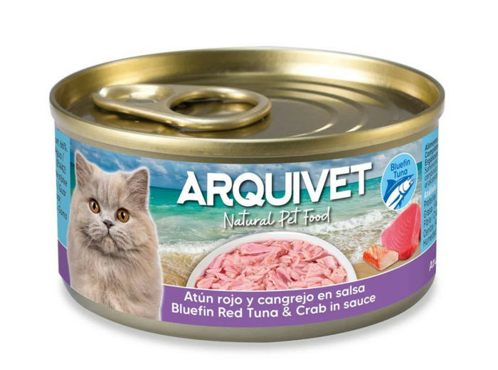 ARQUIVET, Filets de thon rouge & crabe en sauce - 80g