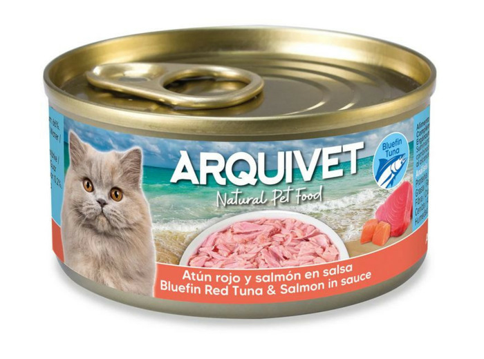 ARQUIVET, Filets thon rouge et saumon en sauce - 80g