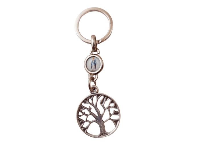 Porte-Clefs métal- Arbre de Vie ajouré- Miraculeuse
