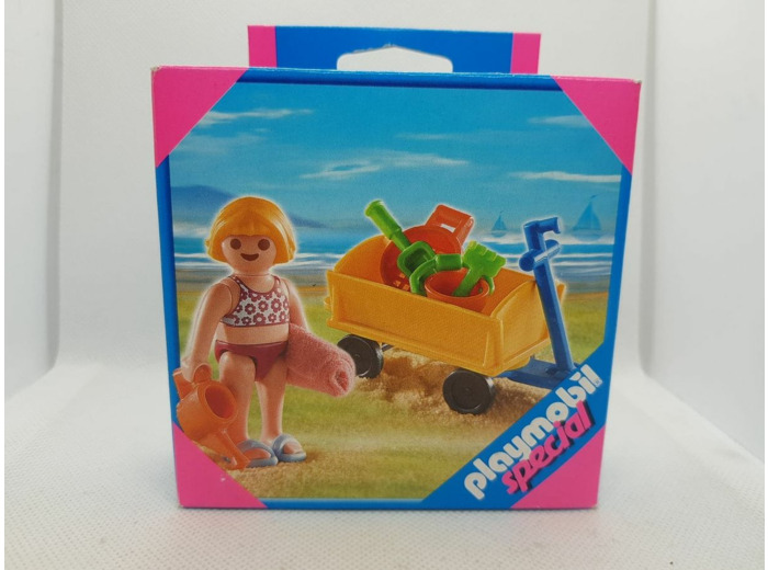 ENFANT AVEC JOUETS DE PLAGE PLAYMOBIL SPECIAL 4755 BOITE NEUVE