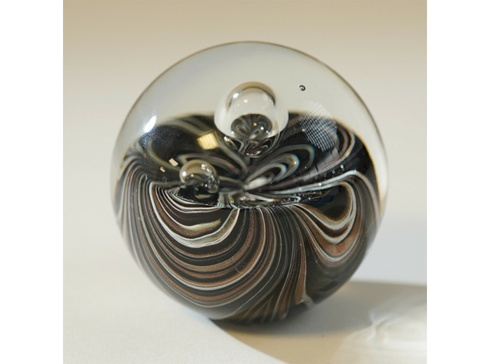 Boule Artemis sulfure noire 8x8x8cm