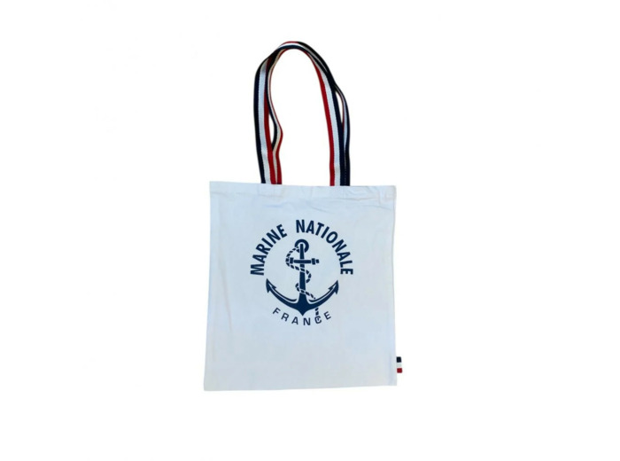 Sac cabas Marine Nationale en coton - Motif marin