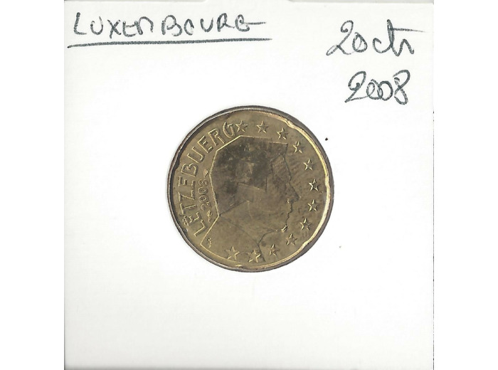 Luxembourg 2008 20 CENTIMES SUP