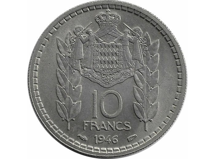 MONACO 10 FRANCS 1946 TTB+