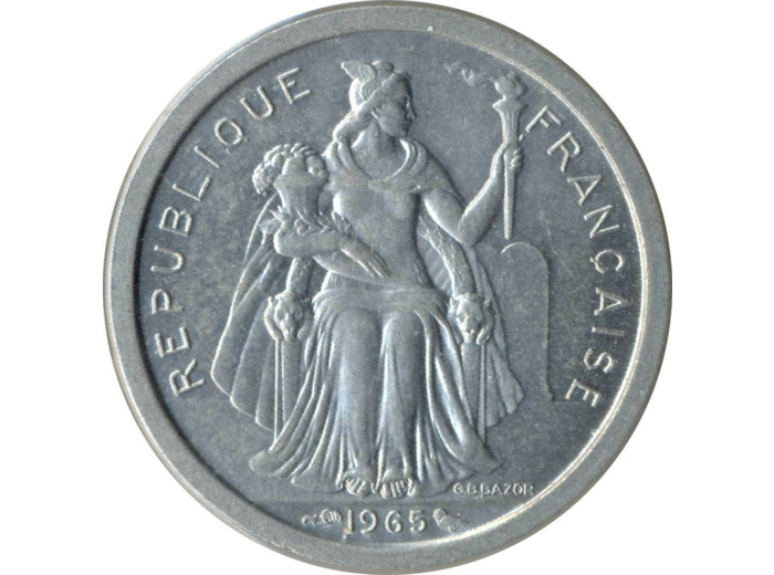 POLYNESIE FRANÇAISE 1 FRANC 1965 SUP