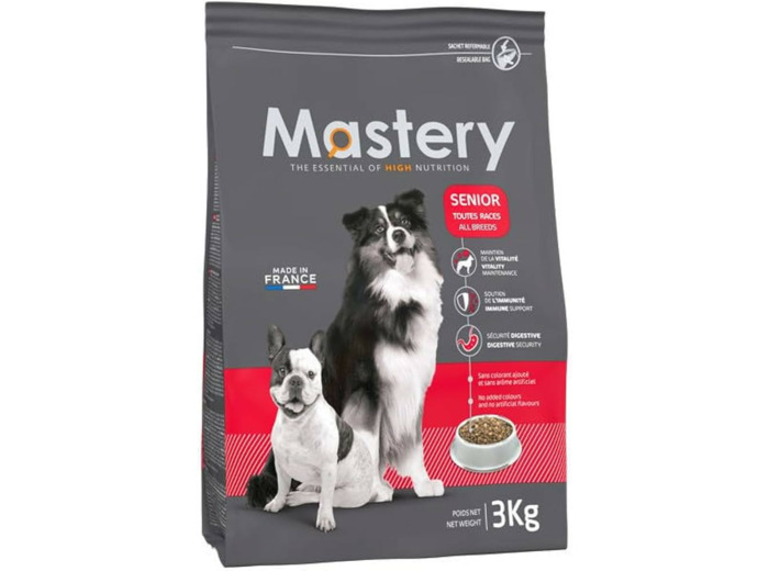 MASTERY, Croquettes chien Senior - 3KG