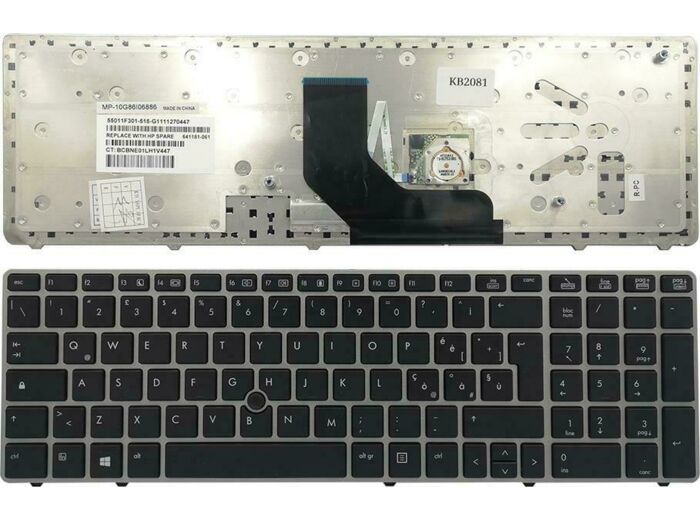 HP keyboard - 641181-A81 MP-10G86CS6886 - Qwerty Czech
