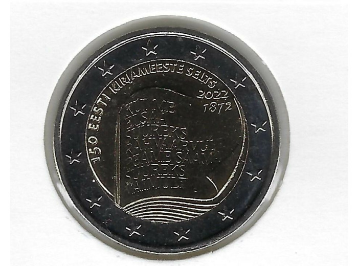 ESTONIE 2022 2 EURO COMMEMORATIVE LITTERATURE SUP
