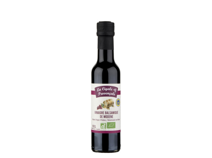 Vinaigre Balsamique Bio de Modène-250ml-La cigale Provençale