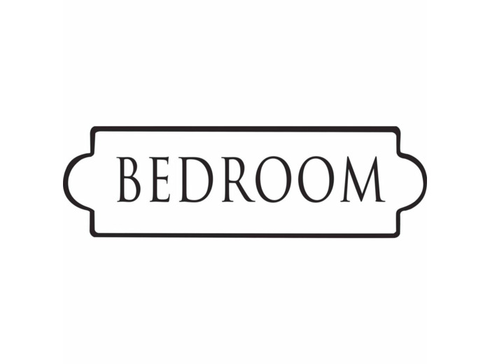 Plaque métal bedroom 26×8 CM - Isabelle Rose