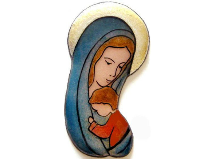 Amour filial Plexi, or, et support 4,5cm - EMAUX DU LIBAN