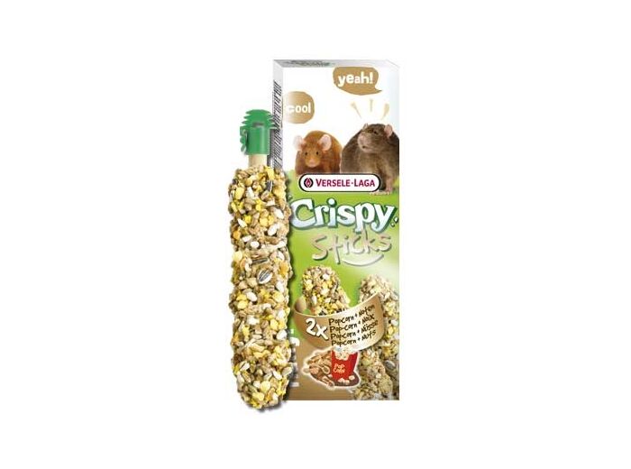 Crispy Sticks pop-corn + noix rats & souris - 2x55g
