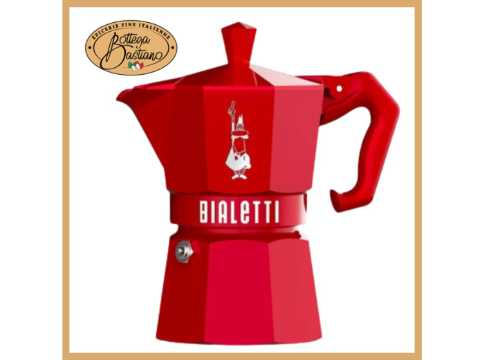 Bialetti Moka 3 Tasses Rouge