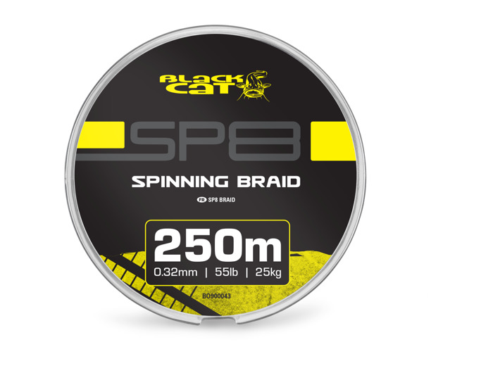 tresse SP8 250m black cat
