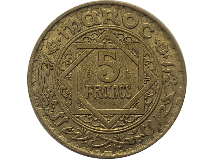MAROC 5 FRANCS 1365 (1946) TTB (Lec244)