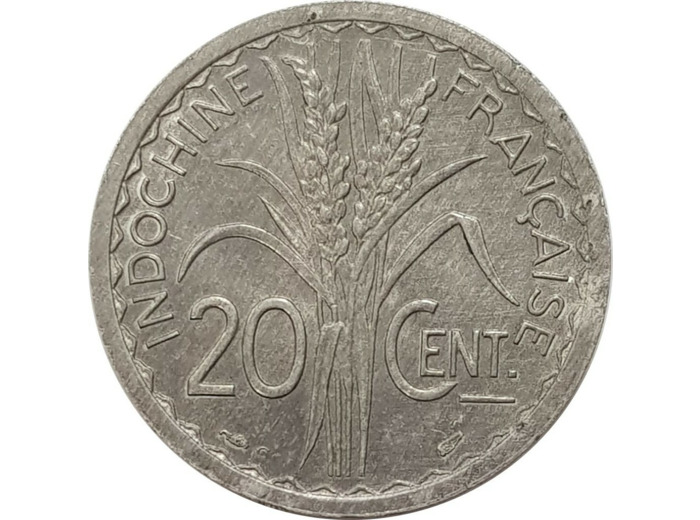 INDOCHINE 20 CENT 1945 C TTB+