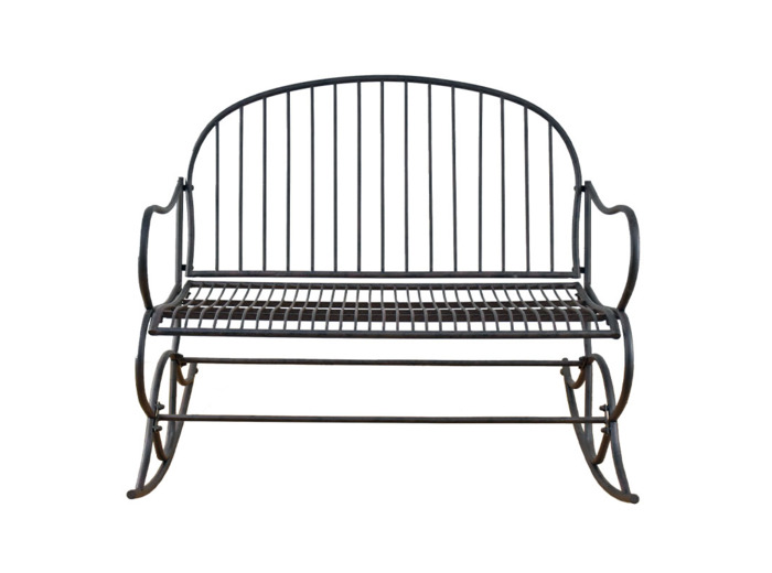 Banc de jardin Rocking chair fer 112x89x98cm