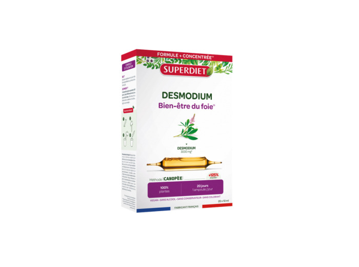 Desmodium Bien être du Foie 20 Ampoules 10ml