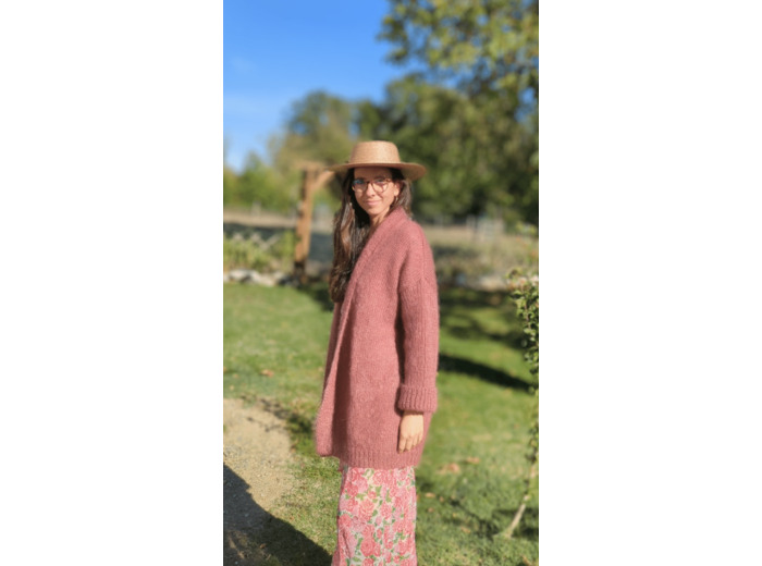 Gilet TENDRESSE - Bois de rose