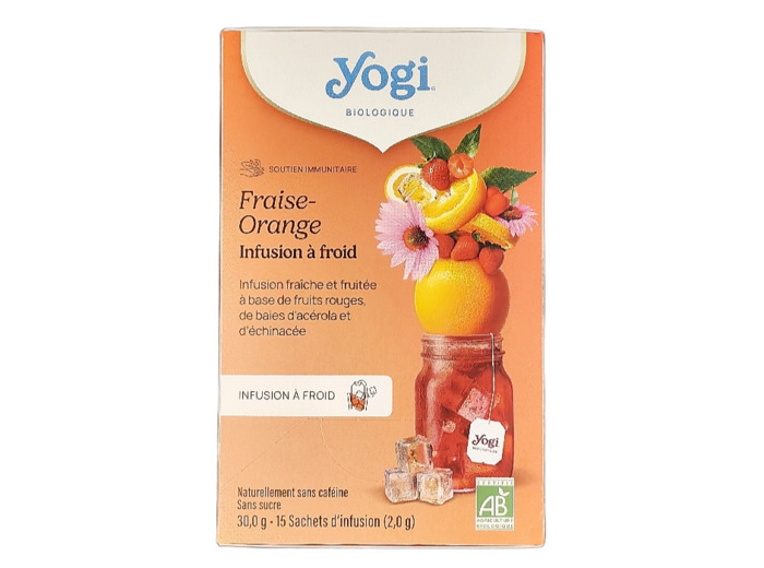 Infusion Fraise Orange Bio 15 sachets