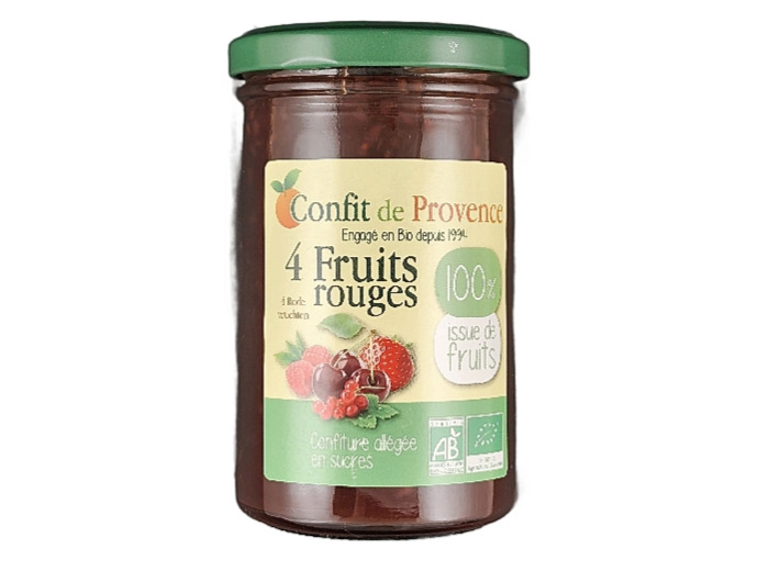 Confiture 4 Fruits Rouges 290g Bio